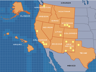 map of U.S.